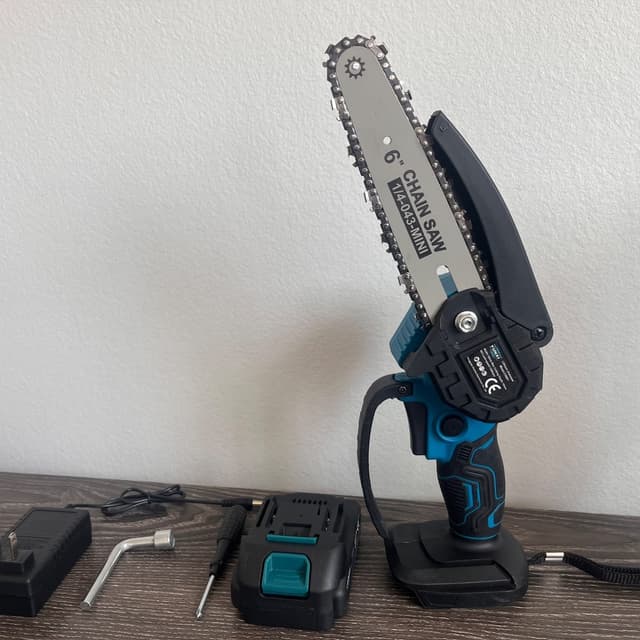 6" Cordless Electric Chainsaw Handheld w/ 2x 3Ah Battery for Makita 18V